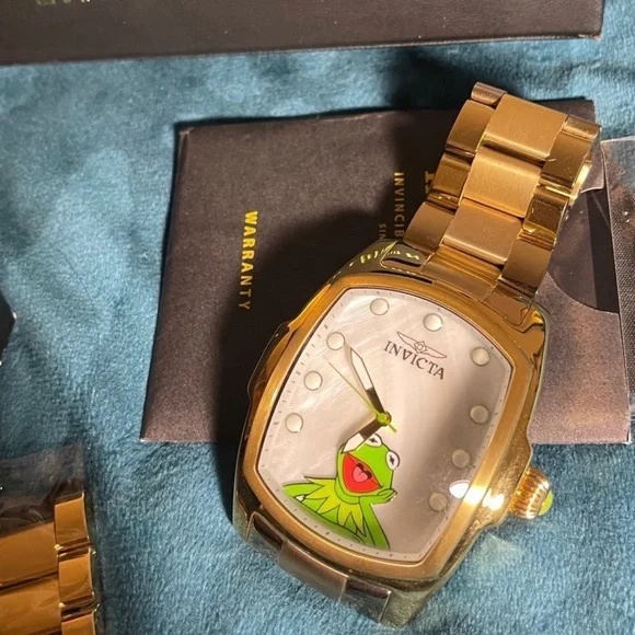 Invicta 47mm #disney Grand Lupah Muppets Kermit Ltd Edition Mens